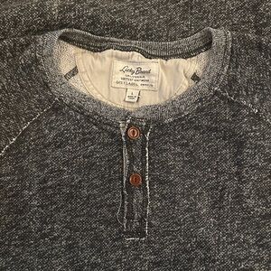 Lucky Brand Charcoal Henley L